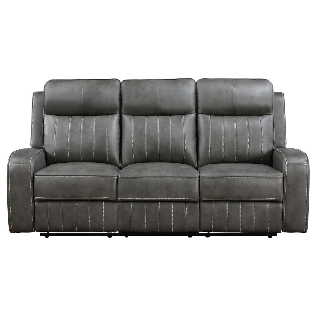 Forrest - 2 Piece Motion Reclining Sofa Set - Gray