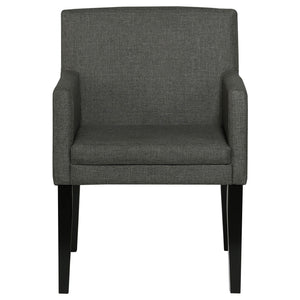 Yorkshire - Upholstered Dining Arm Chair With Cushioned Arms (Set of 2) - Gray
