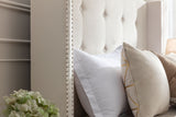 Luxury Wingback Upholstered Bed Frame