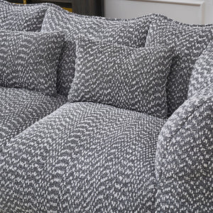 Comfortable Dual Beanbag Chair With High Resilience Foam Core For 2 People