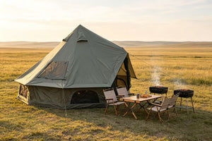 Oxford Bell Tent for Family Camping - Spacious 9.8ft Yurt