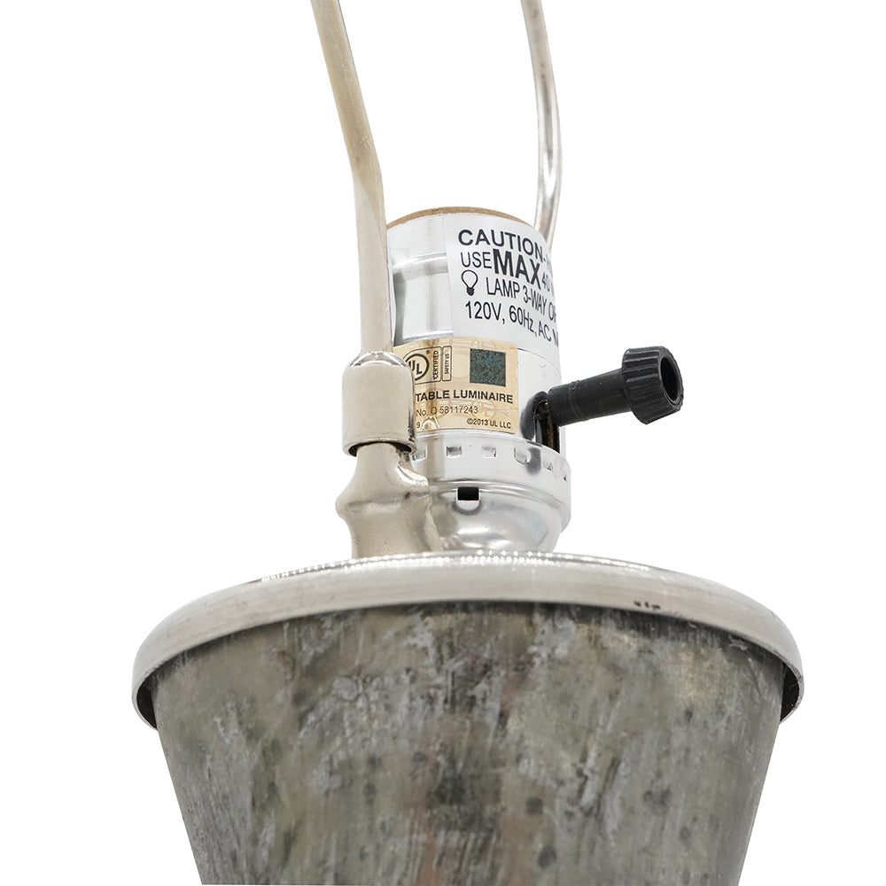 Hand-Finished Mercury Glass Table Lamp