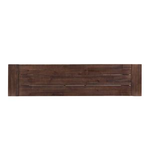 Tranquilizer - Outdoor Acacia Wood Bench With Slat Panel Design