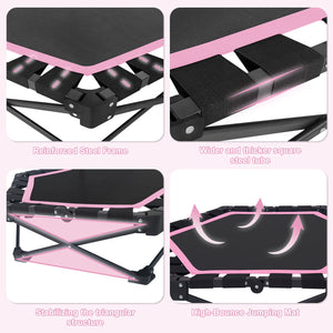 42" Foldable Mini Trampoline with Adjustable T-Bar
