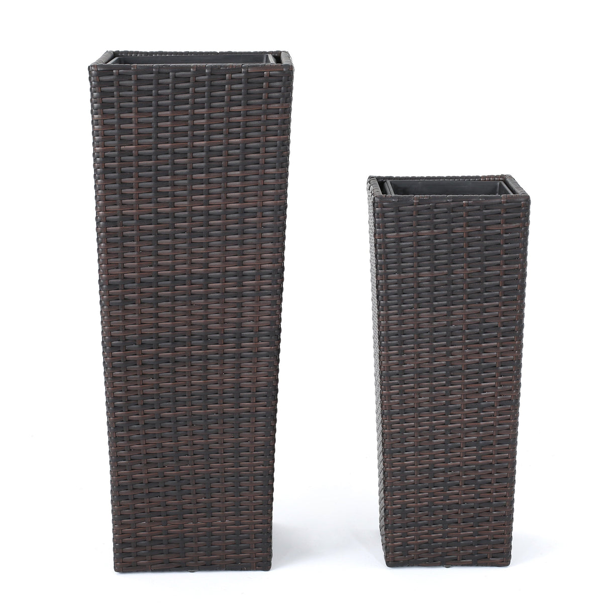 Rattan Flower Pot - Brown