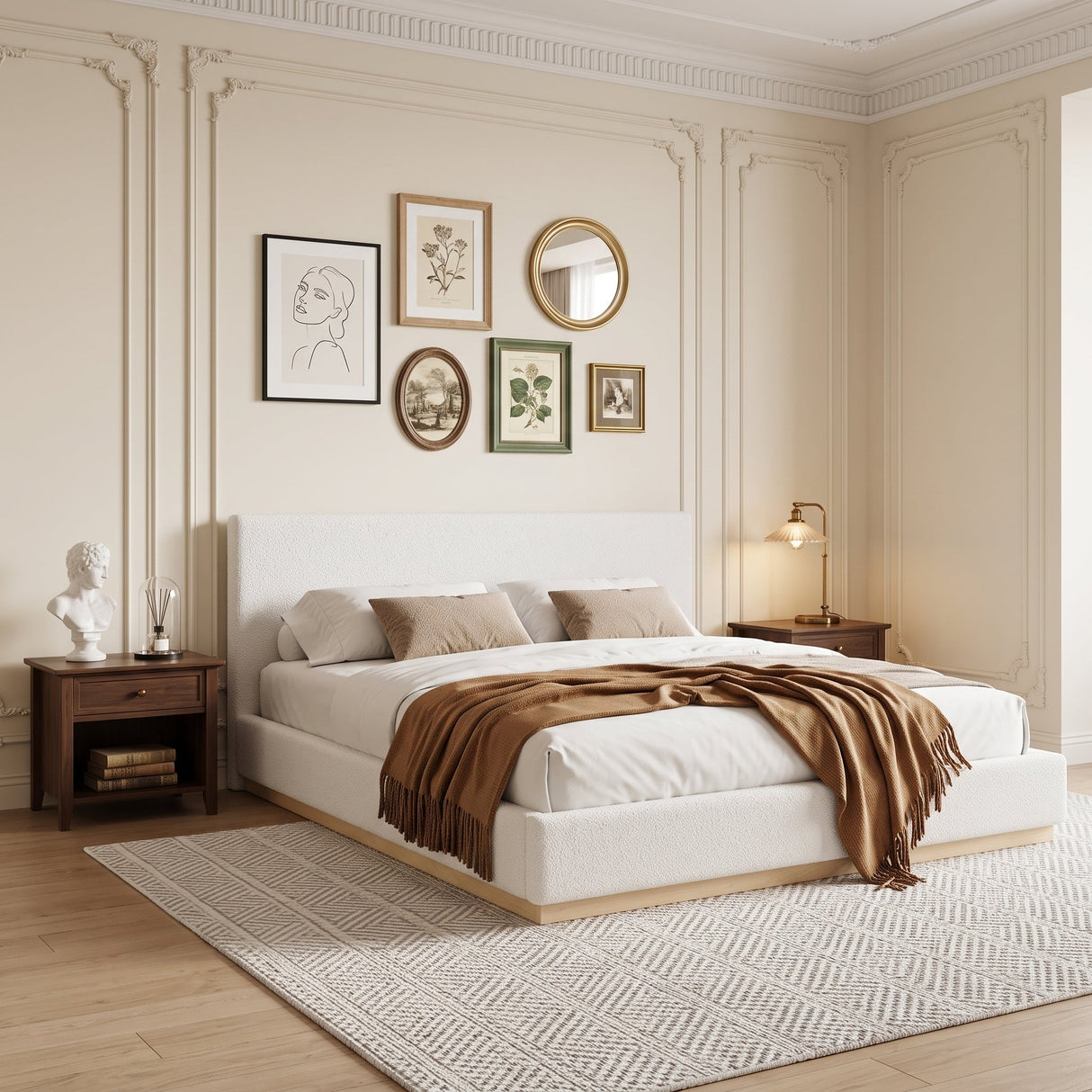 Elegant Upholstered Bed
