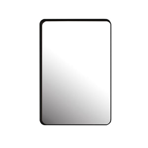 20x30 Inch Recessed Black Metal Framed Medicine Cabinet