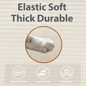 136" Plush Cloud 3-seater Sofa: Modular Design with Footstools