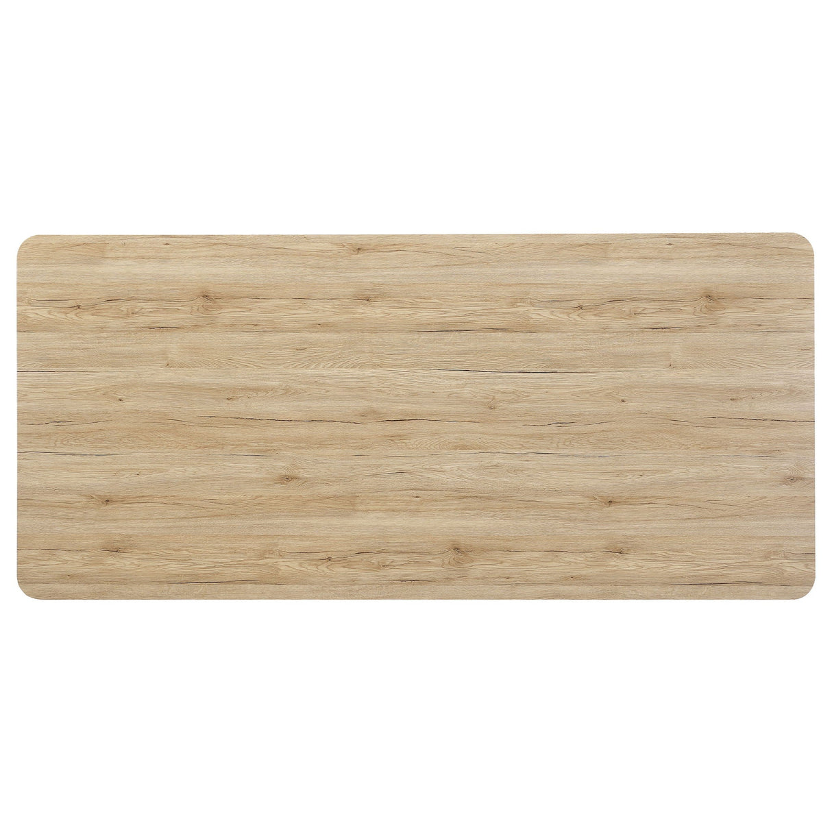 Galahan - Rectangular Dining Table With Twisted Pedestal Base - Oak