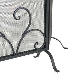 Onyx 3-Panel Iron Fireplace Screen 54" x 31.5"
