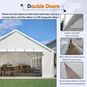 20x40FT Party Tent Heavy Duty, Large Wedding Event Shelters