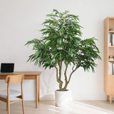 7FT Artificial willow Tree, Indoor Faux slik Greenery Plant for Home, Apartment, or Office Decoration, 1pc/set