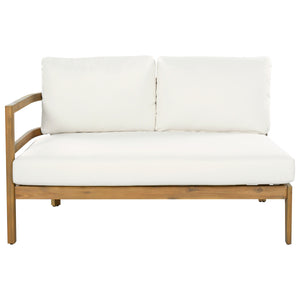 Outdoor Acacia Wood 5-Seater Sectional Sofa Set