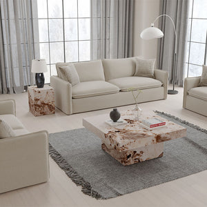 Fultan - End Table - Engineered Stone