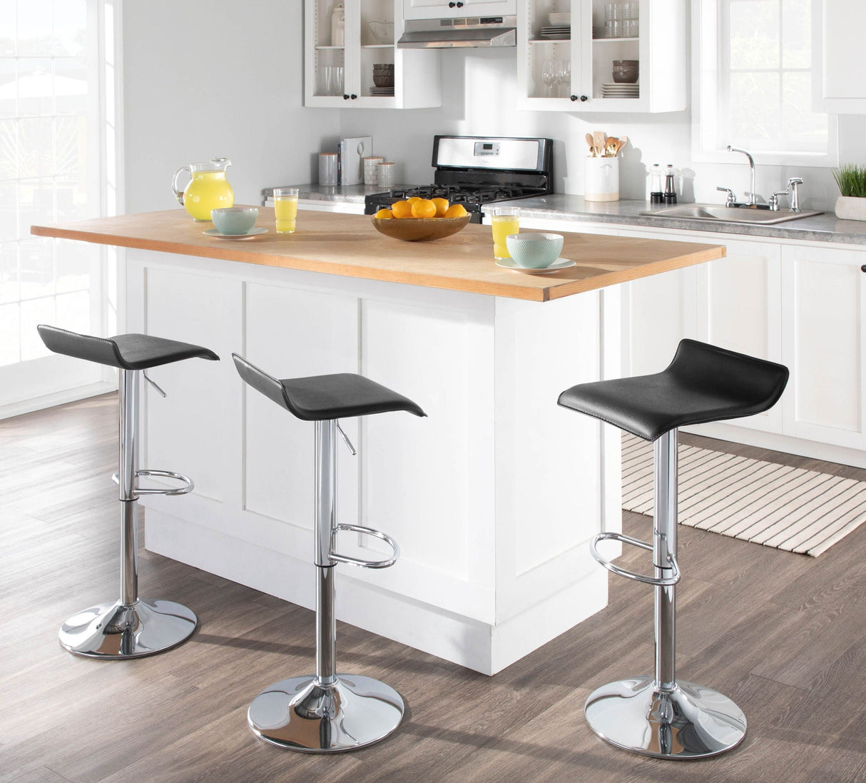 Ale - Contemporary Adjustable Barstool (Set of 2)