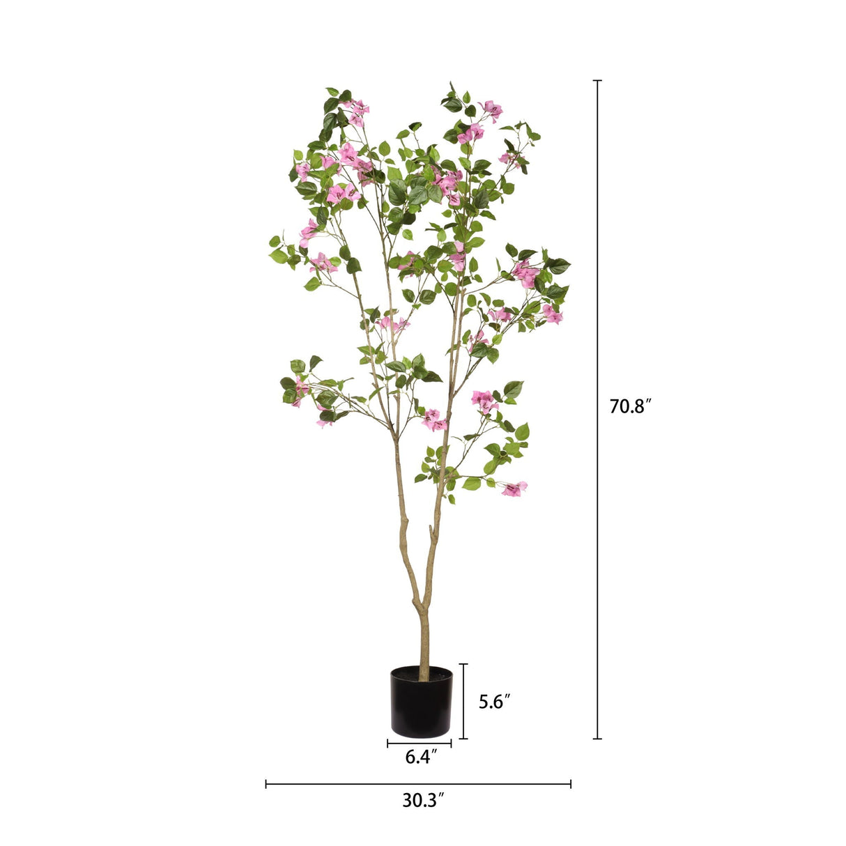 Artificial Bougainvillea Tree With Pot