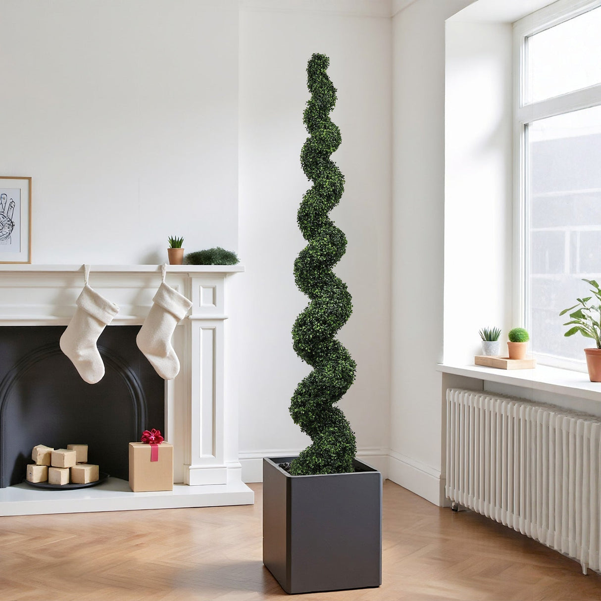 Set of 2 Mirrored Glass Bedside Table Lamps with 2 USB Ports