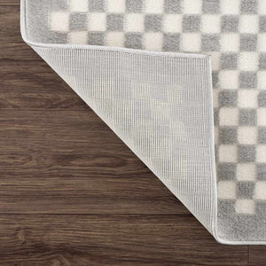 Gaiwan Cream Gray Washable Area Rug