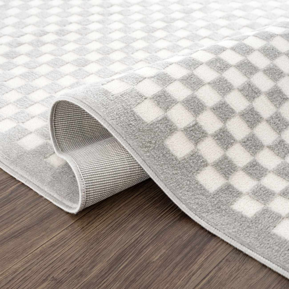 Gaiwan Cream Gray Washable Area Rug