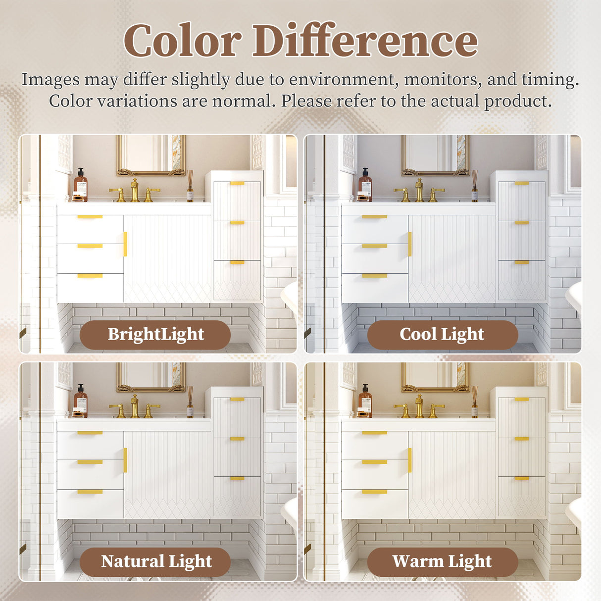 Wall Mounted Bathroom Cabinet With Side Cabinet Combo