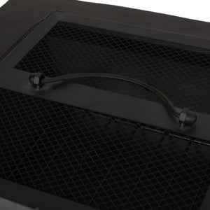 Outdoor 29' Square MgO Wood-Burning Fire Pit - Dark Gray