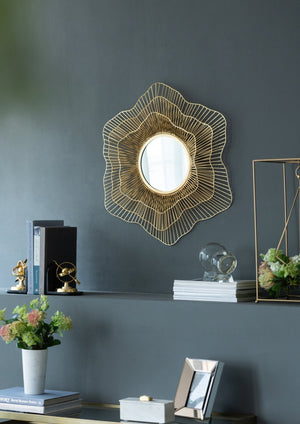 D27x2.4' Metal Mirror, Wall Mounted Mirror Home Decor for Bathroom Living Room