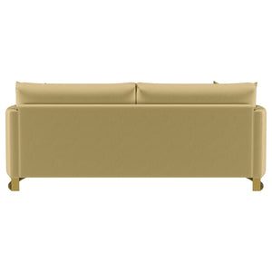 Corliss Upholstered Curved Track Arm Sofa Camel