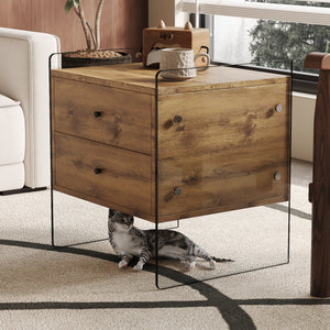 Double-Drawer Bedside Table
