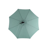 10ft Solar LED Offset Hanging Patio Umbrella (Light Green)