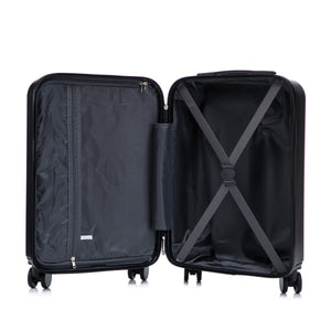 14' & 20' ABS Spinner Wheel Luggage Set with Cosmetic Case