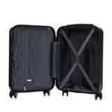 14'/20' 2-Piece ABS Spinner Wheel Luggage Set with Combination Lock and Cosmetic Case