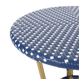 Outdoor PE Rattan and Aluminum 3-Piece French Bistro Set