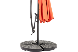10ft Offset Hanging Market Patio Umbrella with Easy Tilt Adjustment