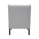 Button-Tufted Upholstered High Back Accent Chair