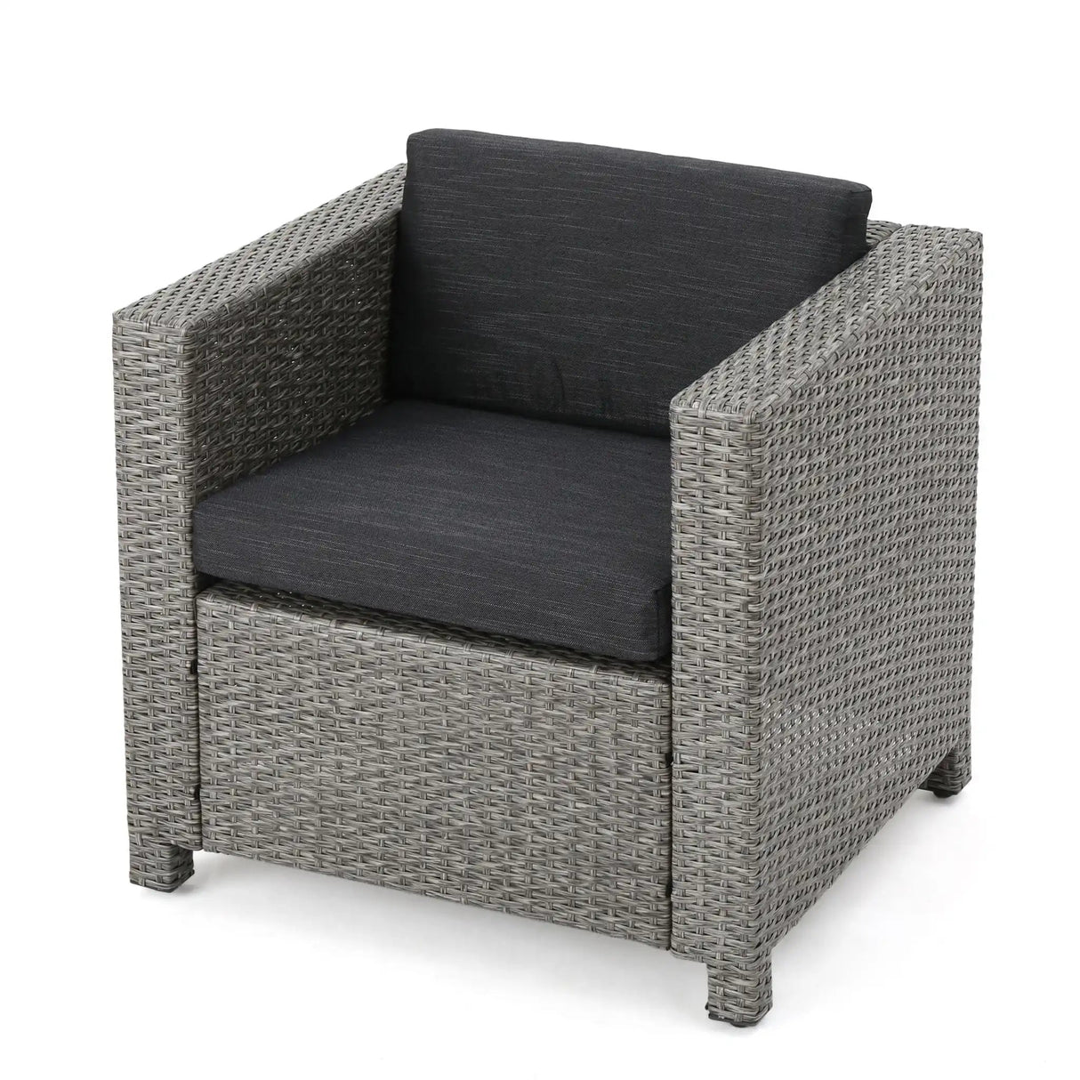 Stylish Outdoor Club Chair With Weather Resistant Cushions