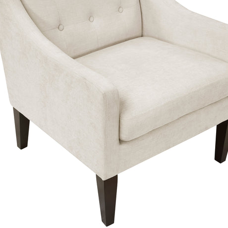 Contemporary Button Tufted Accent Chair