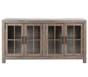 Tinley Park - Buffet Curio Cabinet - Dove Tail Gray