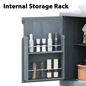 K&K 66.5" Outdoor Kitchen Island for Big Green Egg Grills