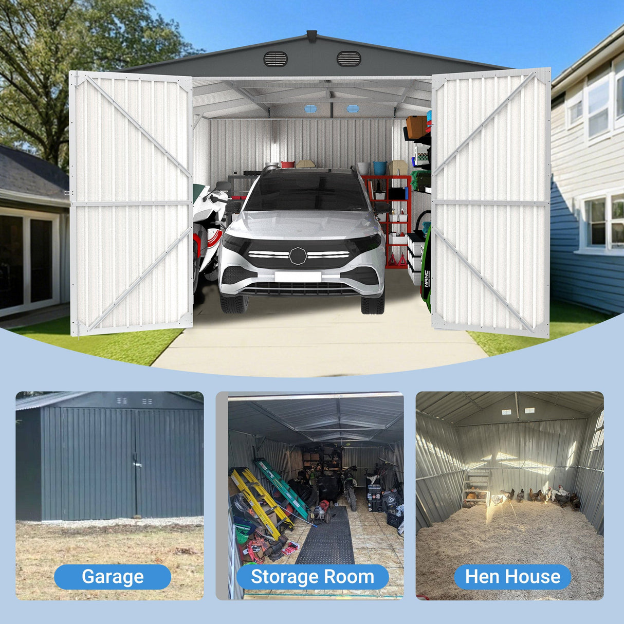 Outdoor Storage Shed 20x13 FT