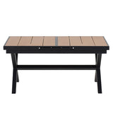 Outdoor Dining Set With Extendable Table And Six Chairs