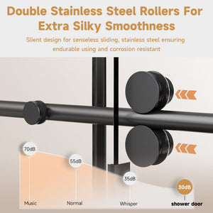 Frameless Single Sliding Shower Door