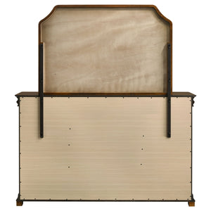 Garland 9-drawer Bedroom Dresser with Mirror Brown Cherry