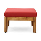 Grenada l-shaped outdoor love seat, rust