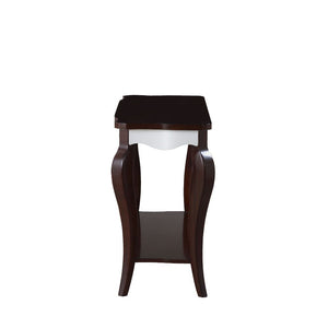 Mathias - Sofa Table - White & Walnut
