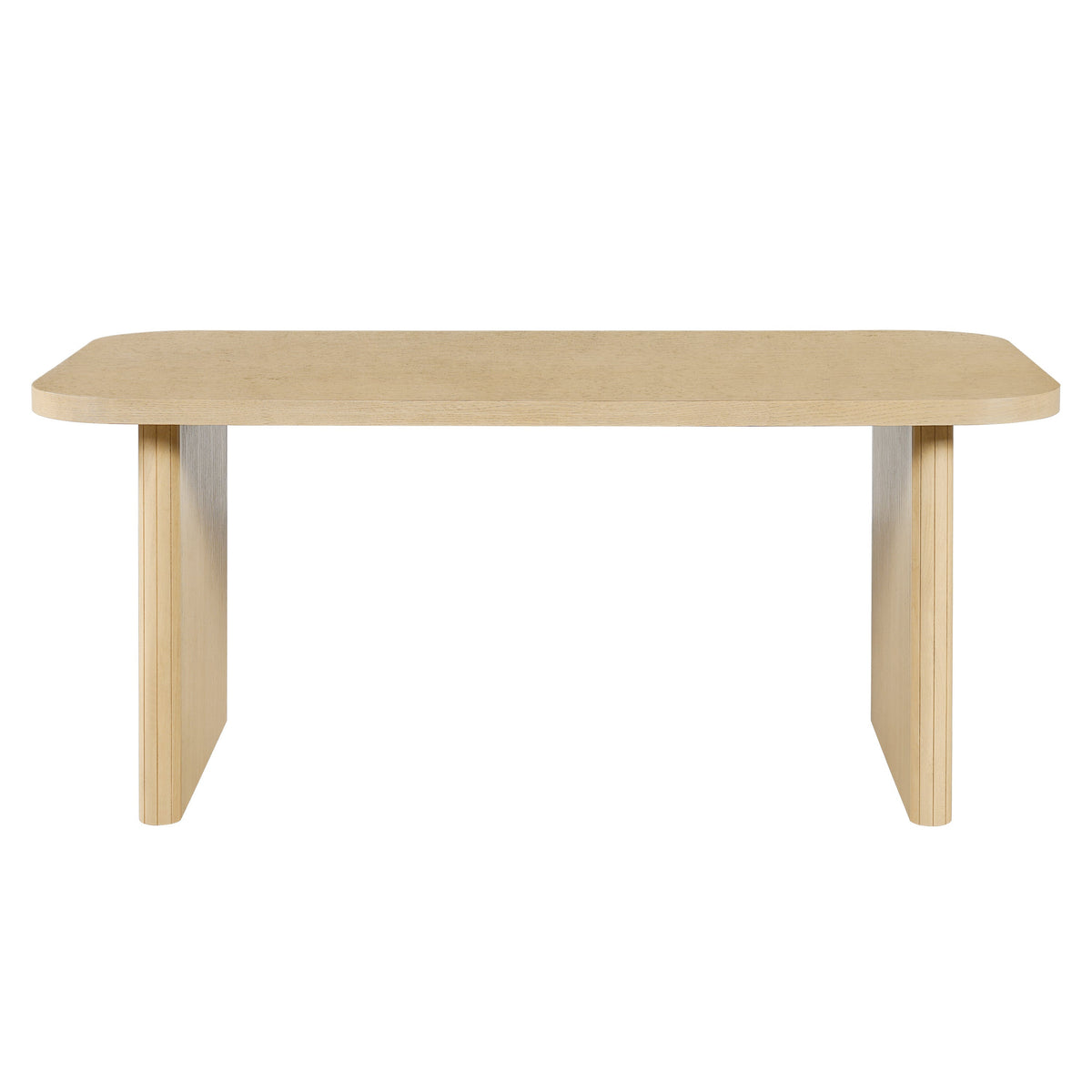 Natural Oak Veneer Dining Table