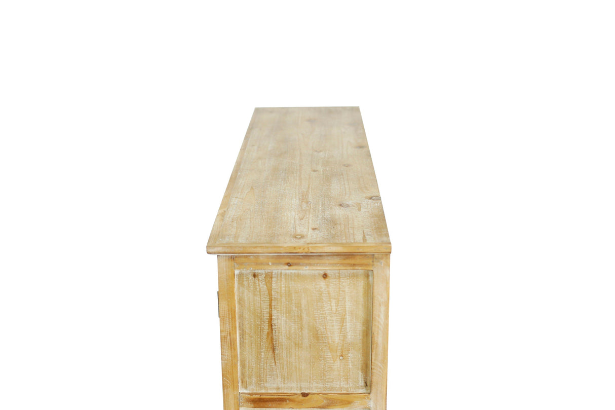 Accent Cabinet With 4 Doors Farmhouse Sideboard Buffet Cabinet