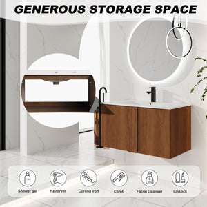 Floating Bathroom Vanity With Sink Combo