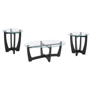 23.5 Inch Round Glass Coffee Table