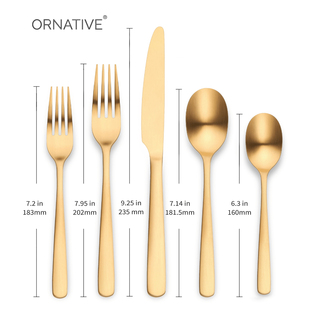 Aabbye Flatware 20 Pc Flatware Set - Available 3 Finishes - Tuesday Morning - Flatware