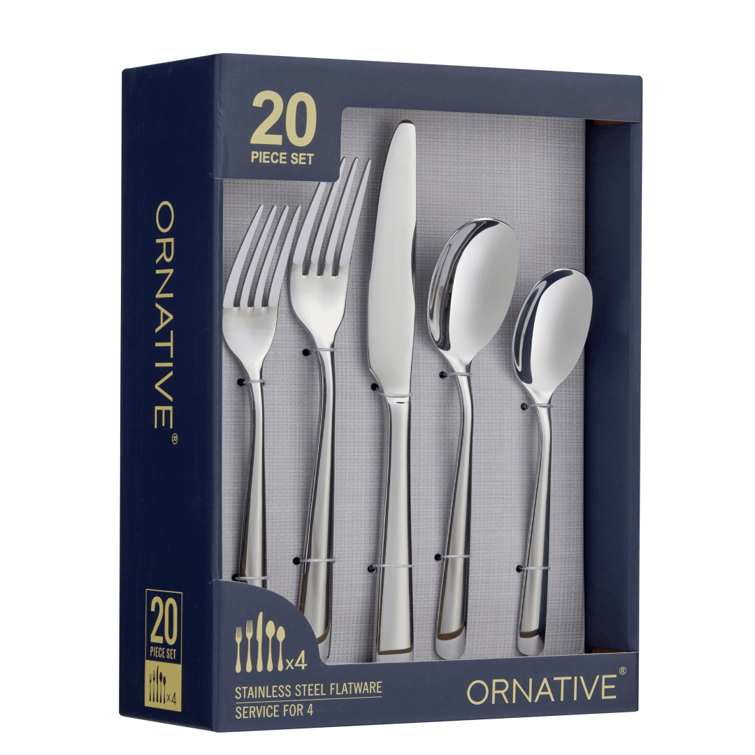 Aabbye Flatware 20 Pc Flatware Set - Available 3 Finishes - Tuesday Morning - Flatware
